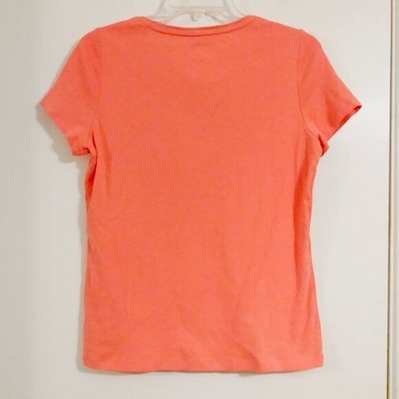 St. John's Bay Coral Scoop Neck TShirt - Picture 4 of 5